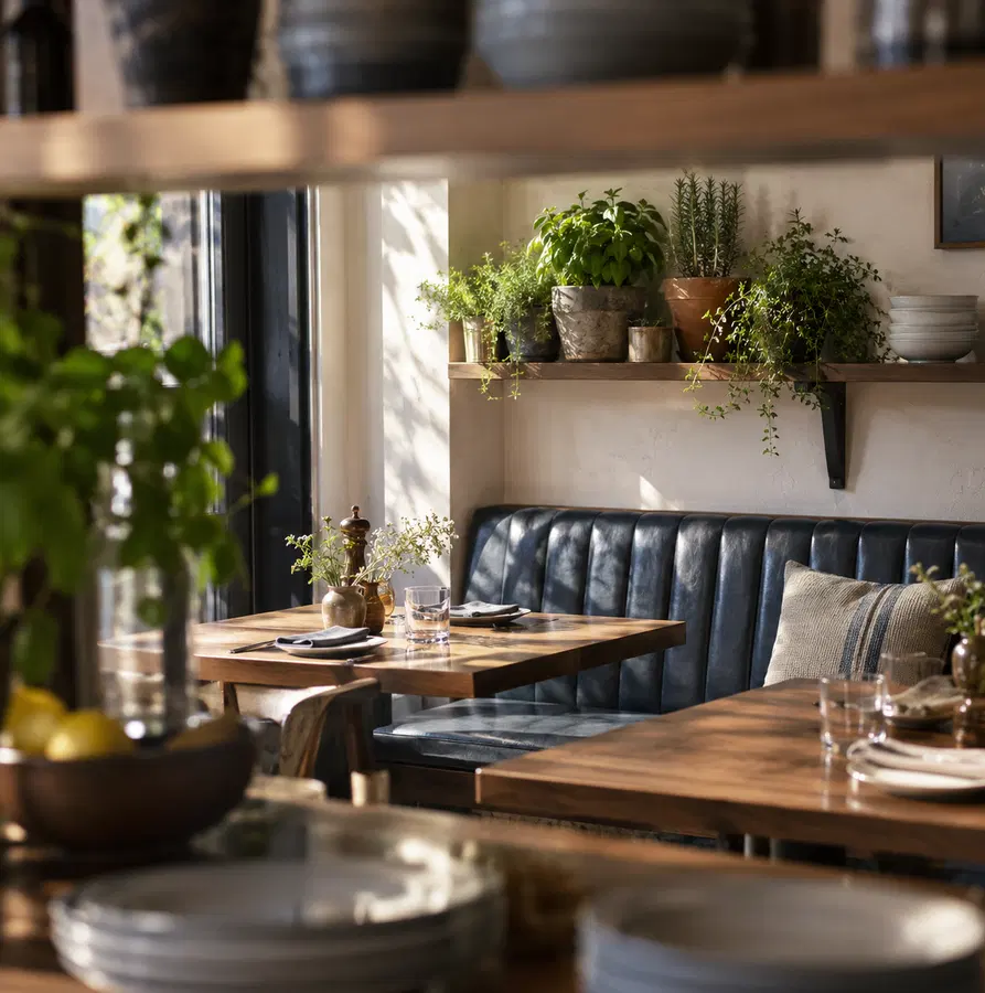 Illustration of restaurants equipment and workspace